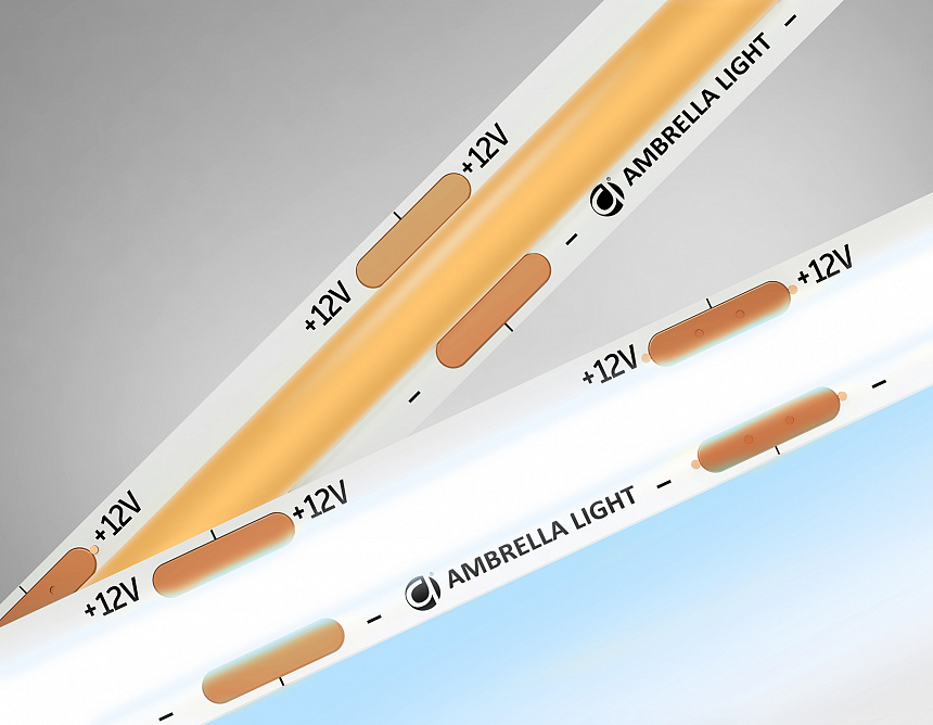 GS2603 COB 320Led/ 10W m/ 12V IP20 6500K/ 5000*8*1.54mm (2 конт.)